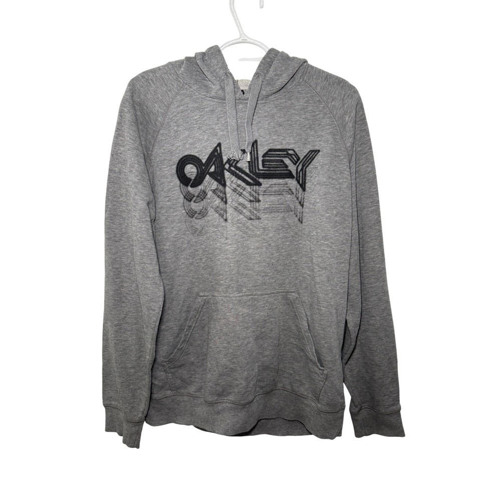 Oakley Gray Graphic Pullover Hoodie Regular Fit Mens‎ Large Casual Sporty